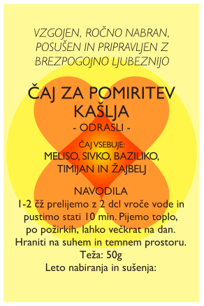 Čaj za pomiritev kašlja 50g – Odrasli