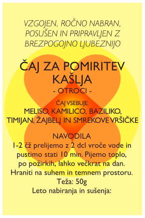 Čaj za pomiritev kašlja 50g – Otroci